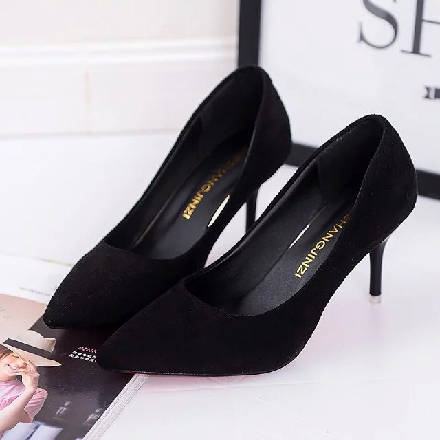 Lady High Heels – Pure Color Elegant Pumps